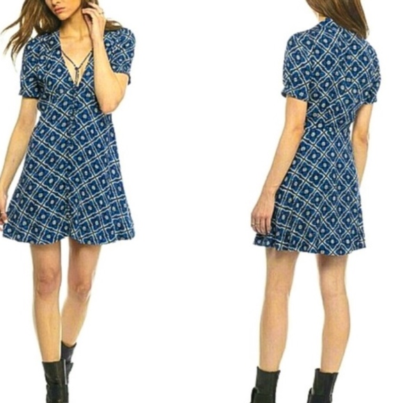 Free People Melody Printed Mini Dress - Picture 5 of 7